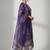 Women Floral Printed Regular Thread Work Chanderi Silk Kurta with Trousers & With Dupatta