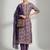 Women Floral Printed Regular Thread Work Chanderi Silk Kurta with Trousers & With Dupatta