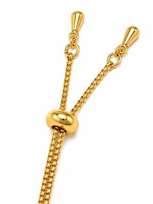 18k gold plated cz butterfly adjustable bracelet 5