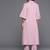 Women Solid Regular Textured Silk Crepe Shirt collar Kurta with Trousers