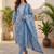 Women Floral Printed Regular Kurta with Trousers & With Dupatta