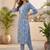 Women Floral Printed Regular Kurta with Trousers & With Dupatta