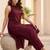 Women Striped Regular Silk Crepe Kurta with Palazzos