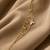 18k gold plated mop butterfly layered bracelet