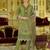 Nazrana Floral Thread Embroidered Schiffli Orangza Lace Kurta Trouser & Dupatta
