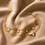 18k gold plated mop butterfly layered bracelet