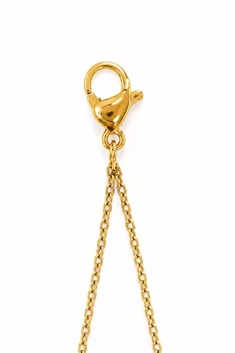 18k gold plated mop butterfly layered bracelet