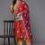 Plus Size Motifs Embroidered Regular Kurta with Trousers & With Dupatta