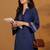 Embroidered Straight Thread Work Kurta With Trousers