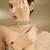 Gold plated pastel green polki stones bangles