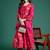 Floral Printed Beads & Stones  Cotton Kurta With Trousers & Dupatta