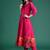 Floral Printed Beads & Stones  Cotton Kurta With Trousers & Dupatta