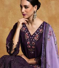 Women Floral Embroidered Regular Thread Work Pure Cotton Kurta with Trousers & With Dupatta