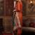 Rust Geometric Woven Design Regular Thread Work Kurta With Trouser With Dupatta