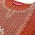 Rust Geometric Woven Design Regular Thread Work Kurta With Trouser With Dupatta