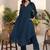 Women Empire Silk Crepe Kurta with Trousers