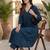 Women Empire Silk Crepe Kurta with Trousers