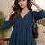 Women Empire Silk Crepe Kurta with Trousers