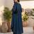 Women Empire Silk Crepe Kurta with Trousers