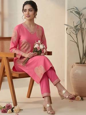 Women Ethnic Motifs Printed Regular Kurta with Trousers & With Dupatta 4
