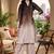 Women Ombre Dyed Regular Beads and Stones Kurta with Palazzos