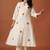 Floral Embroidered Thread Work  Cotton Kurta With Trousers