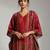 Ethnic Motifs Printed Regular Kaftan Kurta With Trousers