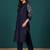 Women Regular Thread Work Kurta with Trousers