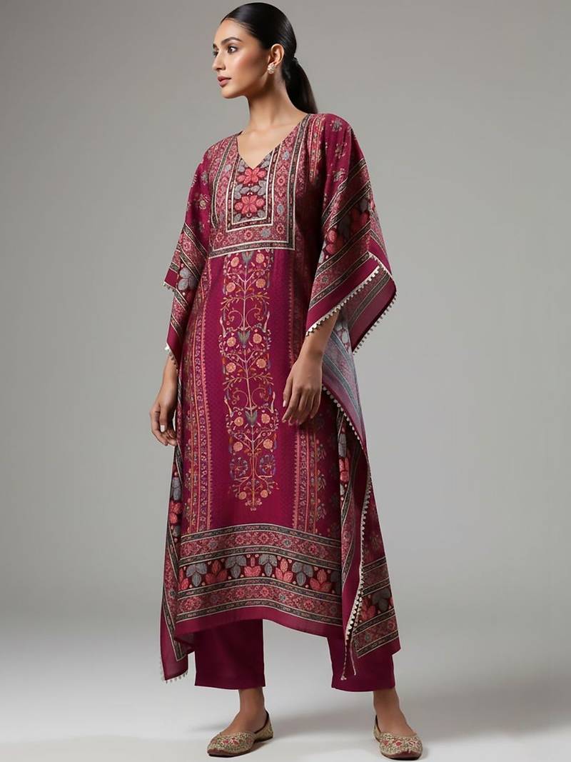Women Ethnic Motifs Printed Regular Kurta with Trousers