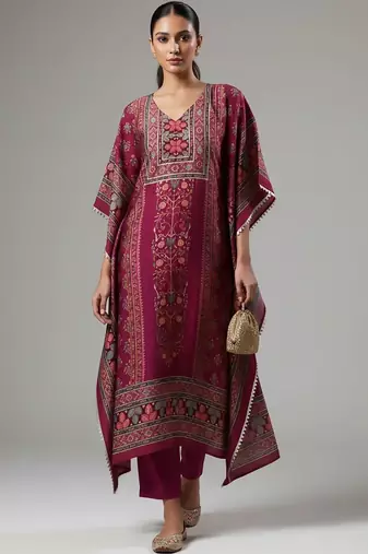 Women Ethnic Motifs Printed Regular Kurta with Trousers