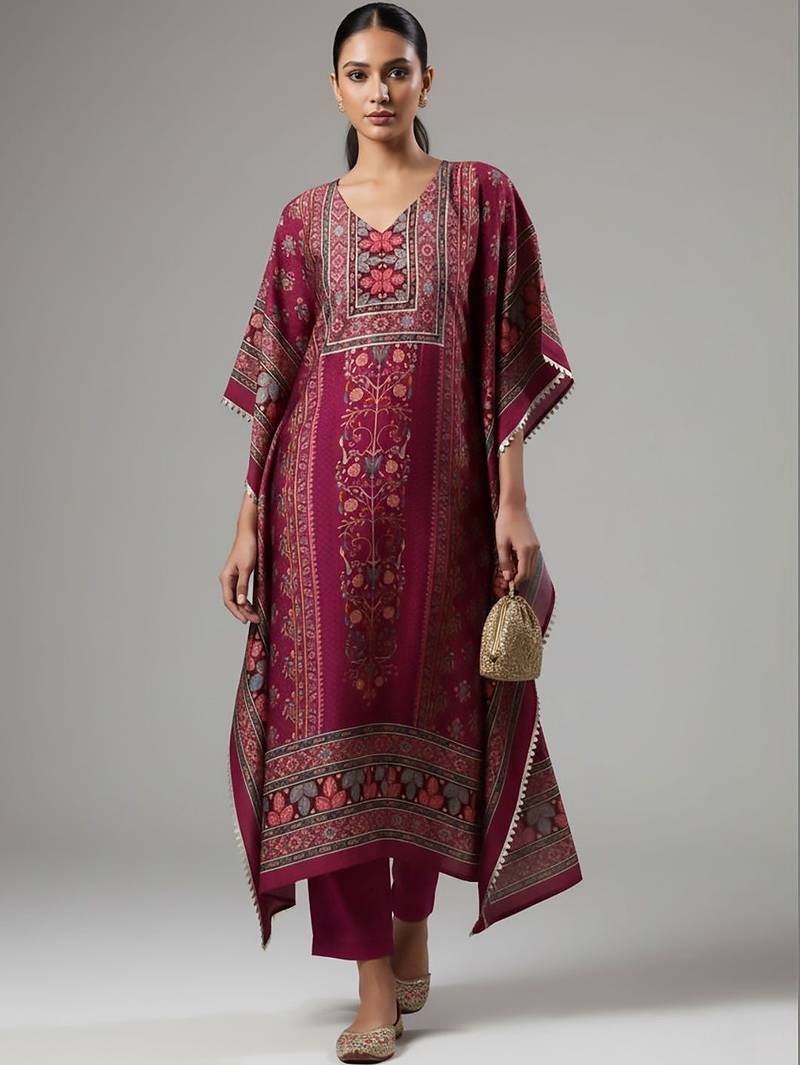 Women Ethnic Motifs Printed Regular Kurta with Trousers