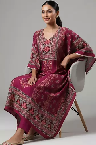 Women Ethnic Motifs Printed Regular Kurta with Trousers