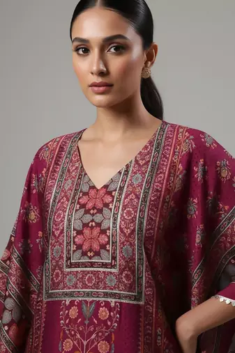 Women Ethnic Motifs Printed Regular Kurta with Trousers