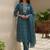 Women Ethnic Motifs Printed Regular Thread Work  Cotton Kurta with Trousers & With Dupatta