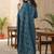 Women Ethnic Motifs Printed Regular Thread Work  Cotton Kurta with Trousers & With Dupatta