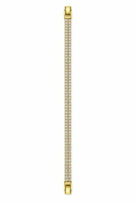 18k gold plated double row cz tennis bracelet 4