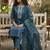 Women Ethnic Motifs Printed Regular Thread Work  Cotton Kurta with Trousers & With Dupatta