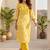 Women Ethnic Motifs Printed Regular Thread Work Kurta with Trousers
