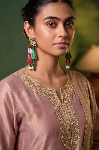 Women Ethnic Motifs Embroidered Regular Kurta with Palazzos & With Dupatta