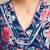 Floral Printed Gotta Patti V-Neck A-Line Kurta With Trousers & Dupatta