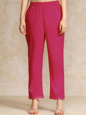 Floral Printed Gotta Patti V-Neck A-Line Kurta With Trousers & Dupatta 4
