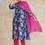 Floral Printed Gotta Patti V-Neck A-Line Kurta With Trousers & Dupatta