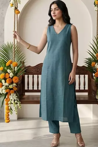 Women Regular Kurta with Trousers