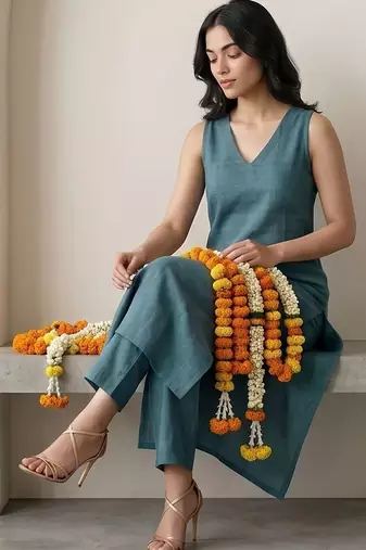 Women Regular Kurta with Trousers