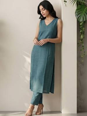 Women Regular Kurta with Trousers 7