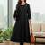Women Striped Regular Silk Crepe Kurta with Trousers