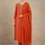Women Embroidered Regular Thread Work Kurta with Trousers & With Dupatta