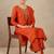 Women Embroidered Regular Thread Work Kurta with Trousers & With Dupatta