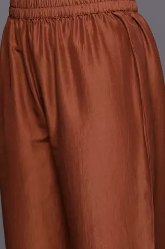 Ethnic Motifs Zari Embroidered Kurta with Trousers & Dupatta