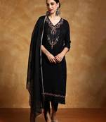 Women Floral Yoke Design Regular Kurta with Trousers & With Dupatta